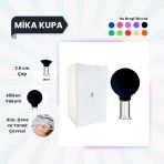 Silikon Vakumlu Mika Yüz Masaj Kupası No:2 Siyah