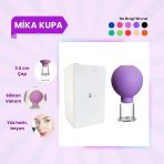 Silikon Vakumlu Mika Yüz Masaj Kupası No:3 Koyu Mor