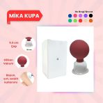 Silikon Vakumlu Mika Yüz Masaj Kupası No:4 Kırmızı