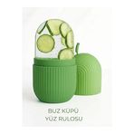Silikon Yüz Buz Masaj Rulosu, Soğuk Terapi ile Gözenek Sıkılaştırıcı, Ödem ve Şişlik Giderici Cilt Bakım Aleti