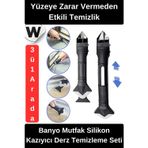 #SilikonKazıyıcı Banyo Mutfak Silikon Kazıyıcı Derz Temizleme Seti Çok Fonksiyonlu Fayans Köşe Kenar