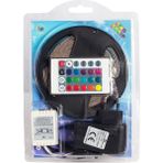 Silikonlu 5 Metre Şerit LED - Rbg LED Animasyon Devreli 5 Metre Şerit - 220V Adaptörlü Şerit LED