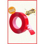 SİLİKONLU ÇİFT TARAFLI MONTAJ BANDI - GÜÇLÜ YAPIŞTIRICI - ŞEFFAF SİLİKON BANT 18MM X 2MT