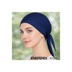 Silikonlu Düz Bone | Kaymayan Tesettür Hijab İç Bone — Dikişsiz Lacivert Rahat ve Şık Kullanım