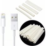Silimo 1 Metre Beyaz Daralan Makaron 6.4 mm Kablo Yalıtım Isıyla Iphone Uyumlu Hortumu