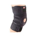 Silimo Neopren Ortası Açık Dizlik Patella Destekli Dizlik - Siyah - Standart