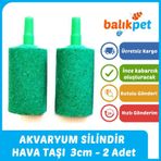 Silindir Akvaryum Hava Taşı 3cm - 2 Adet