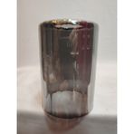 Silindir Avize Camı.füme Renkte,kendinden Çizgili (ÇAP:10.00 cm -H:15.00 cm )NORMAL AMPULE Göre (E.27)