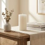 Silindir Blok Dekoratif Mum Bal Mumu ve Soya İçerikli Modern Mum