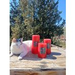 Silindir Mum Kırmızı 3 Lü Büyük Set - Çap 10,5 Cm Boylar 15-20-25 Cm