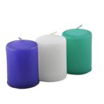 Silindir Mum Renkli 7 CM (3 Adet)