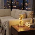 Silindirik Kristal Altın Toz Model LED Masa Lambası – Gold Tabanlı, Dokunmatik, 3 Renk Işık Modlu, Şarjlı Modern Dekoratif Gece Lambası (4604)