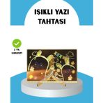 Silinebilir LED Mesaj Tahtası 7 Renkli Kalem Dahil