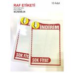 Silinebilir Pvc Kaplamalı A5 14x20 cm İndirim Etiketi Raf Önü Fiyat Etiketi 10 Adet