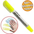 Silinebilir Tebesir Isaretleyici Mercure Sari Kalem Metal Plastik Cam Ahsap Yuzey Yagli Boya Uc