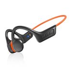 SilisoundTek Kemik İletimli Kulaklıklar, Yükseltilmiş IPX7 Su Geçirmez Kablosuz Kulaklıklar, Açık Kulak Kulaklıkları Mikrofonlu Bluetooth 5.3, Koşu, Bisiklet, Yürüyüş, Spor Salonu, Egzersiz için 10H