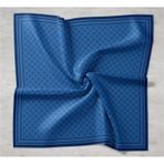 Silk Home 11393-08 Mavi Desenli Sura İpek Eşarp