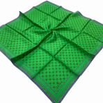 Silk Home 11393-95 Neon Yeşili Monogram Desenli Tivil İpek Eşarp