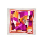 Silk Home 11404-23 Turuncu-Mor Tivil İpek Eşarp