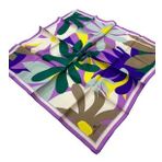 Silk Home 11408-634 Vizon-Lila Çiçek Desenli Tivil İpek Eşarp