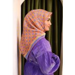 Silk Home 11424-64 Lila Somon Karma Desen Tivil İpek Eşarp