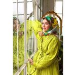 Silk Home 11425-02 Kahve Sarı Karma Desen Tivil İpek Eşarp