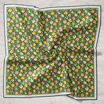 Silk Home 11428-13 Yeşil Karma Desen Tivil İpek Eşarp