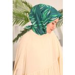 Silk Home 11432-32 Yeşil Desenli Tivil İpek Eşarp