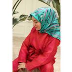 Silk Home 11432-36 Yeşil Pembe Desenli Tivil İpek Eşarp