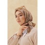 Silk Home Desenli Shiny Eşarp - 8647 - Sütlü Kahve