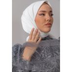 Silk Home Düz Renk Twill Eşarp - Beyaz - 90 x 90 cm