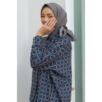 Silk Home Düz Renk Twill Eşarp - Füme - 90 x 90 cm