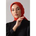 Silk Home Düz Renk Twill Eşarp - Turuncu - 90 x 90 cm