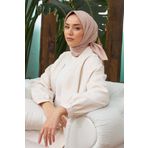 SİLK HOME DÜZ TWILL EŞARP - Bej