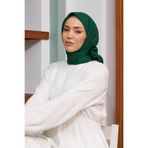 SİLK HOME DÜZ TWILL EŞARP - Yeşil