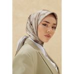 Silk Home Kadın Bej Bulut Desen Parlak Shiny Eşarp 75002-32