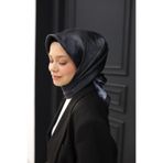 Silk Home Kadın Siyah Bulut Desen Parlak Shiny Eşarp 75002-41
