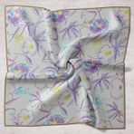 Silk Home Krem Desenli Tivil İpek Eşarp Ist11433-37