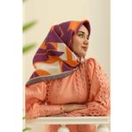 Silk Home Renkli Tivil İpek Eşarp Ist11399-45