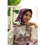 Silk Home Renkli Tivil İpek Eşarp Ist11399-46
