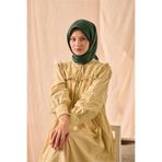Silk Home Shiny Düz Eşarp Zümrüt Parlak Dokulu Su ve Leke Tutmayan 90x90