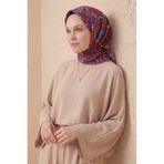 Silk Home Soft Eşarp Geometrik Bordo 90x90
