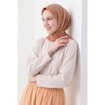 Silk Home Soft Eşarp Geometrik Koyu Turuncu