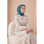 Silk Home Soft Eşarp Geometrik Zümrüt Yeşili 90x90