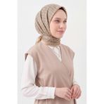 Silk Home Soft Eşarp Retro Geometrik Açık Sarı