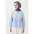 Silk Home Soft Eşarp Retro Geometrik Yağ Yeşili