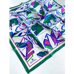 Silk Home Tivil İpek Eşarp 11407-1000 Yeşil Karışık Desen