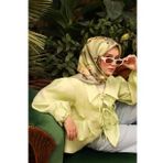 Silk Home Tivil İpek Eşarp 11436-14 Yeşil Karışık Desen