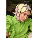 Silk Home Tivil İpek Eşarp 11436-19 Beyaz Karışık Desen