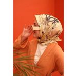 Silk Home Tivil İpek Eşarp 11436-21 Yeşil Karışık Desen